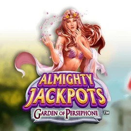 Almighty Jackpots: Garden of Persephone by Novomatic, showcased at bonus-kong.eu – game logo