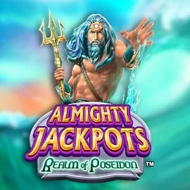 Almighty Jackpots – Realm of Poseidon online game logo by Novomatic on bonus-kong.eu