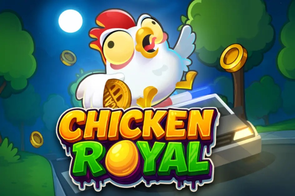 Chicken Royal slot logo by InOut at Bonuskong Casino