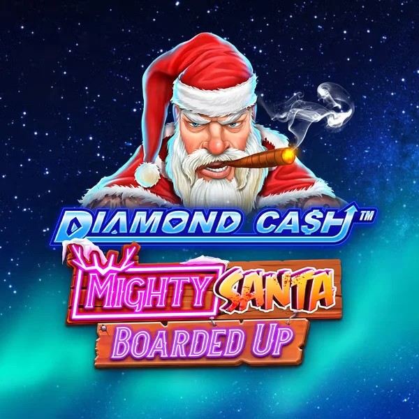 Slots logo of Diamond Cash Mighty Santa Boarded Up from Greentube at Bonuskong Casino