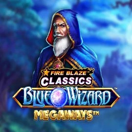 Fire Blaze Blue Wizard Megaways casino game by Rarestone Gaming – featured logo at Bonuskong Casino