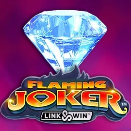 Flaming Joker Link and Win online game logo by Barstruck on bonus-kong.eu