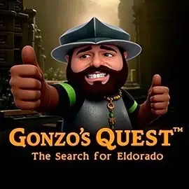 Gonzo's Quest slot visual from NetEnt available on bonus-kong.eu