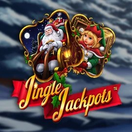 Jingle Jackpots slot logo by Dragon Gaming at Bonuskong Casino