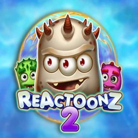 Reactoonz 2 slot logo by Play'n GO at Bonuskong Casino