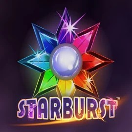 Starburst slot icon by NetEnt, available at Bonuskong Casino
