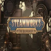 Official Slots logo: Steamworks The Workshop by Peter & Sons at Bonuskong Casino