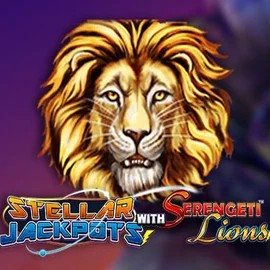 Play the Stellar Jackpots with Serengeti Lions slot by Lightning Box Game on Bonuskong Casino